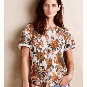 Anthropologie Saturday Sunday Floral Pullover Top